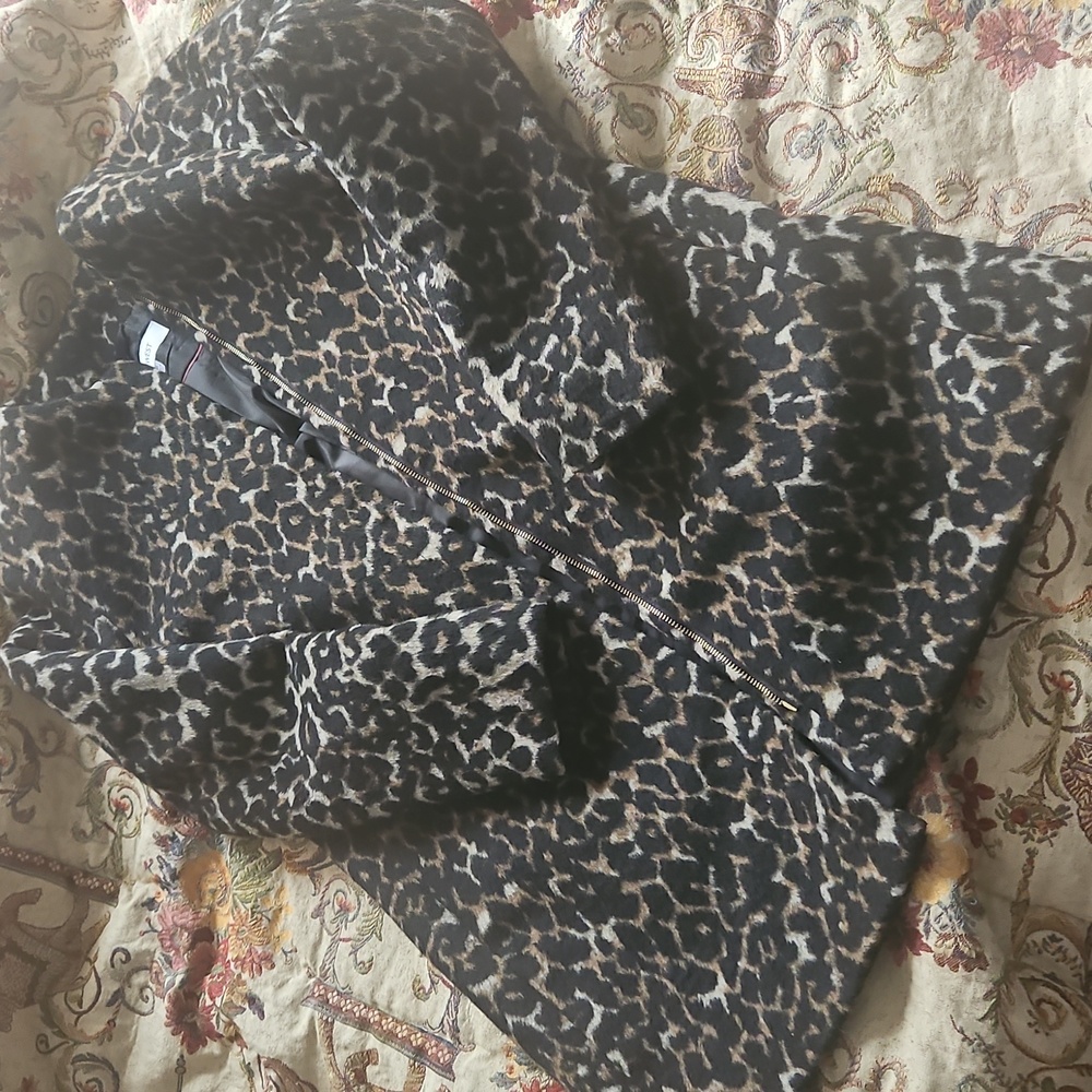 CLEARANCE THIN aux Fur Wool Blend Coat Like New Stunnimg Clearance-